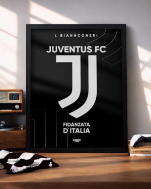 Juventus FC Logo - Framed Football Poster