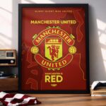 Manchester United Logo - Framed Football Poster