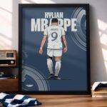 Kylian Mbappe - Framed Football Poster