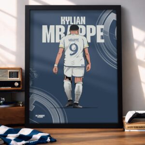 Kylian Mbappe - Framed Football Poster