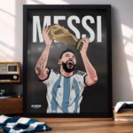 Leo Messi World Cup - Framed Football Poster