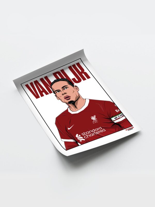 Virgil Van Dijk – Framed Football Poster