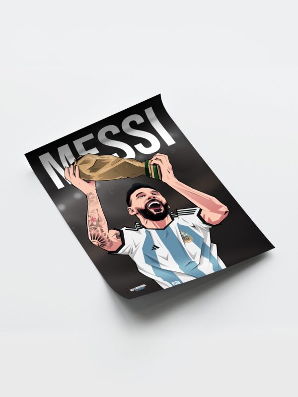 Leo Messi World Cup - Framed Football Poster
