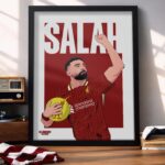 Mohamed Salah 24/25 - Framed Football Poster