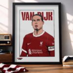 Virgil Van Dijk – Framed Football Poster
