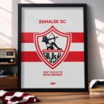 Zamalek SC Logo - Framed Football Poster