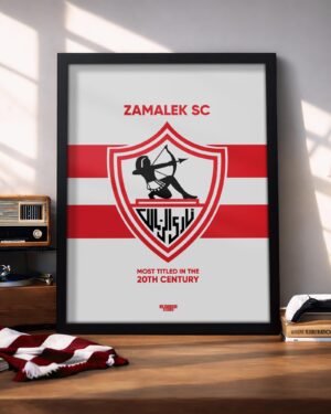 Zamalek SC Logo - Framed Football Poster