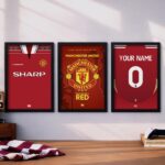 Manchester United Framed Posters Collection x3