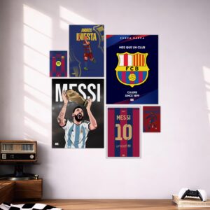 FC Barcelona Collection - Illustrated Football Posters