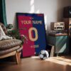 FC Barcelona Customizable Kit - Framed Football Poster