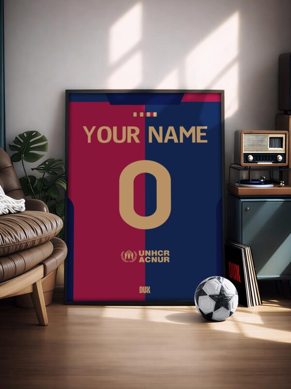 FC Barcelona Customizable Kit - Framed Football Poster