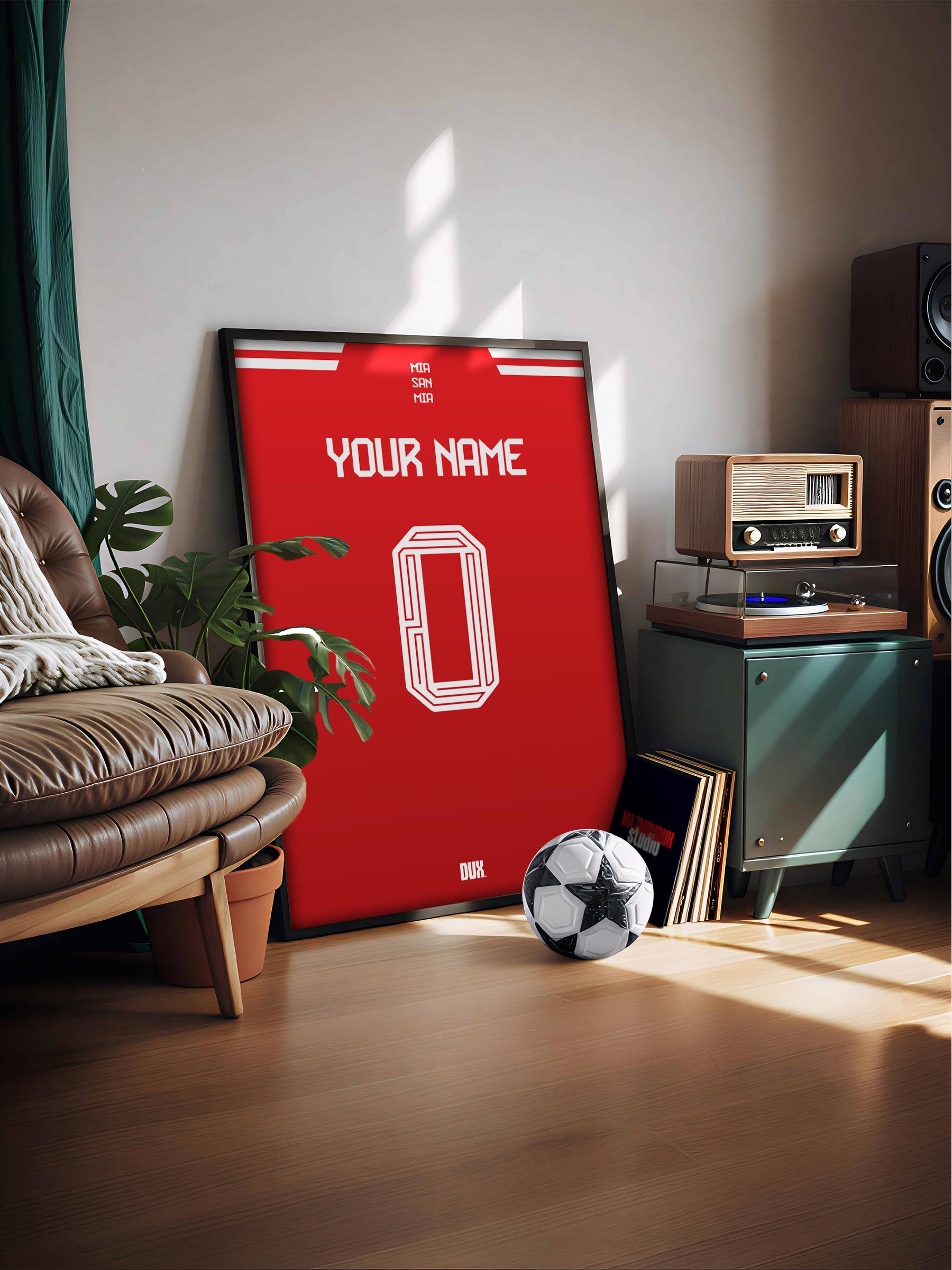 Bayern Munich 25/26 Customizable Kit - Framed Football Poster - Image 3