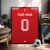 Bayern Munich 25/26 Customizable Kit - Framed Football Poster