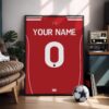 Liverpool FC 25/26 Customizable Kit Framed Poster
