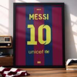 Leo Messi 2015 Jersey - Framed Football Poster