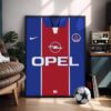 PSG 1998 Kit - Framed Football Poster