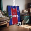 PSG 1998 Kit - Framed Football Poster