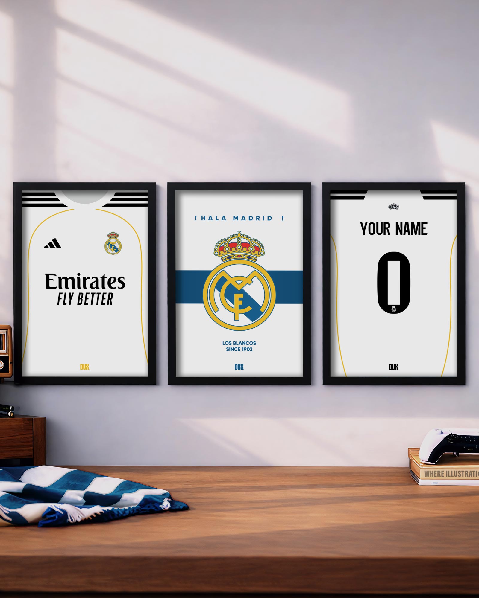 Real Madrid Framed Football Posters