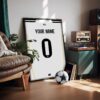 Real Madrid CF 25/26 Customizable Kit - Framed Football Poster