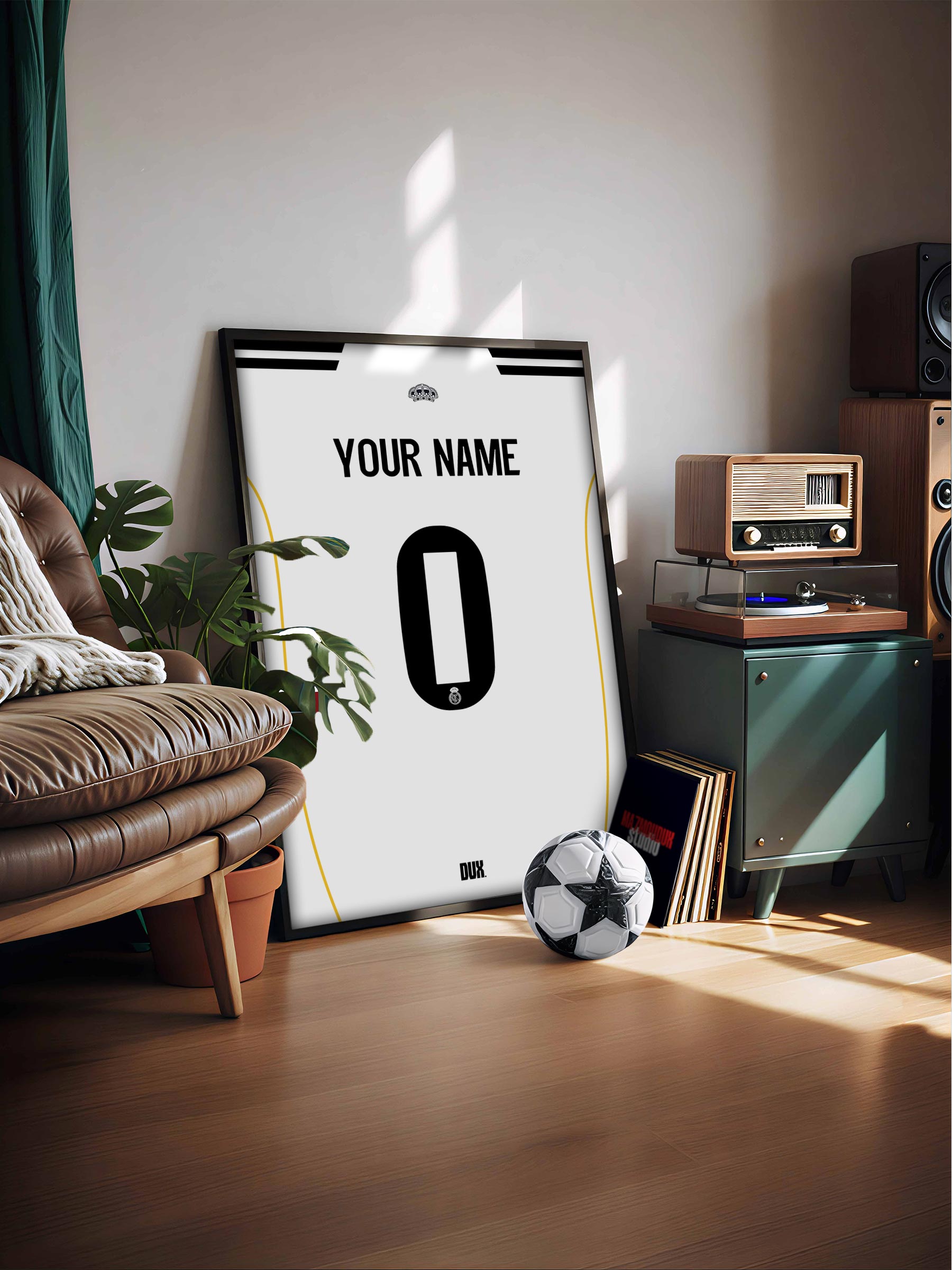 Real Madrid CF 25/26 Customizable Kit - Framed Football Poster - Image 3
