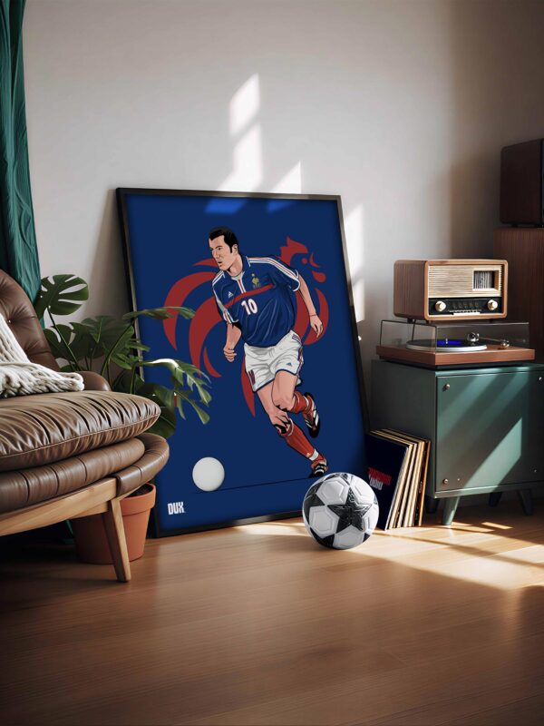 Zidane x France - Framed Football Poster