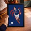 Zidane x France - Framed Football Poster