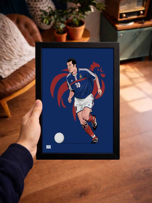 Zidane x France - Framed Football Poster