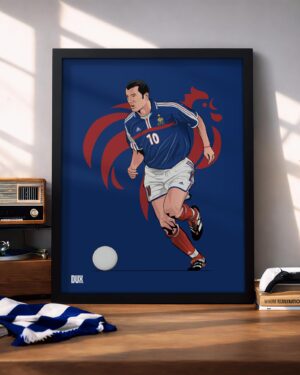 Zidane Framed Football Poster in egypt