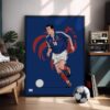 Zidane x France - Framed Football Poster
