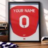 Arsenal 24/25 Customizable - Framed Football Poster