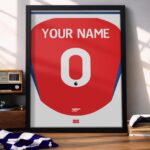 Arsenal 24/25 Customizable - Framed Football Poster