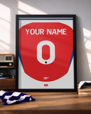 Arsenal 24/25 Customizable - Framed Football Poster