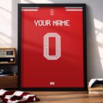 Bayern Munich 25/26 Customizable Kit - Framed Football Poster