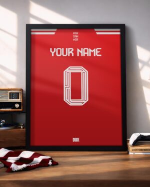 Bayern Munich 25/26 Customizable Kit - Framed Football Poster