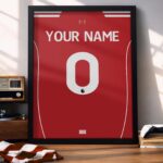 Liverpool FC 25/26 Customizable Kit - Framed Football Poster