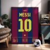 Leo Messi 2015 Jersey - Framed Football Poster