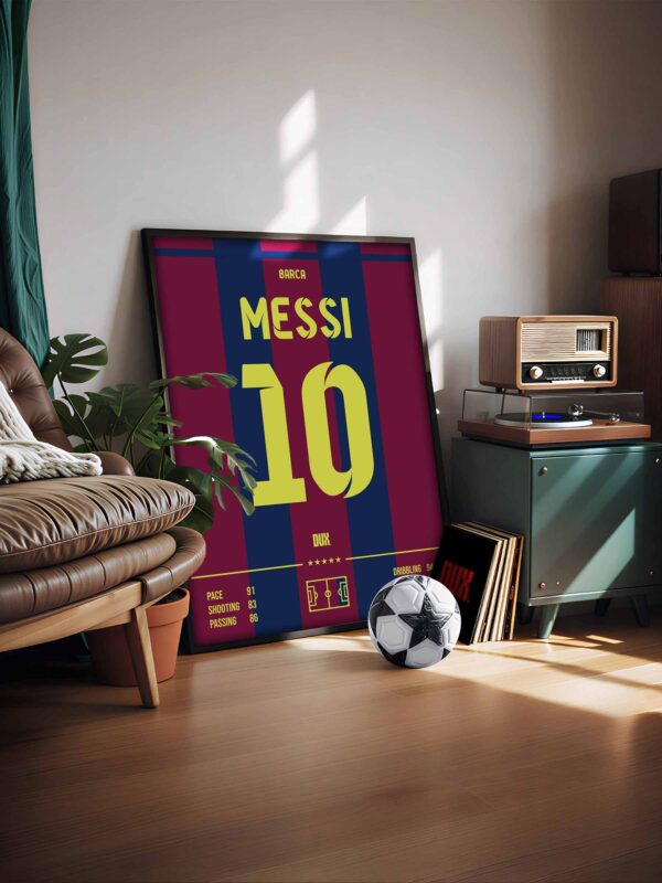 Leo Messi 2015 Jersey - Framed Football Poster