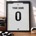 Real Madrid CF 25/26 Customizable Kit - Framed Football Poster