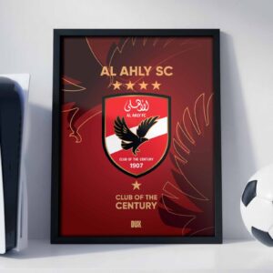 Al Ahly SC Logo - Framed Football Poster