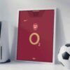 Arsenal Retro Kit - Framed Football Poster