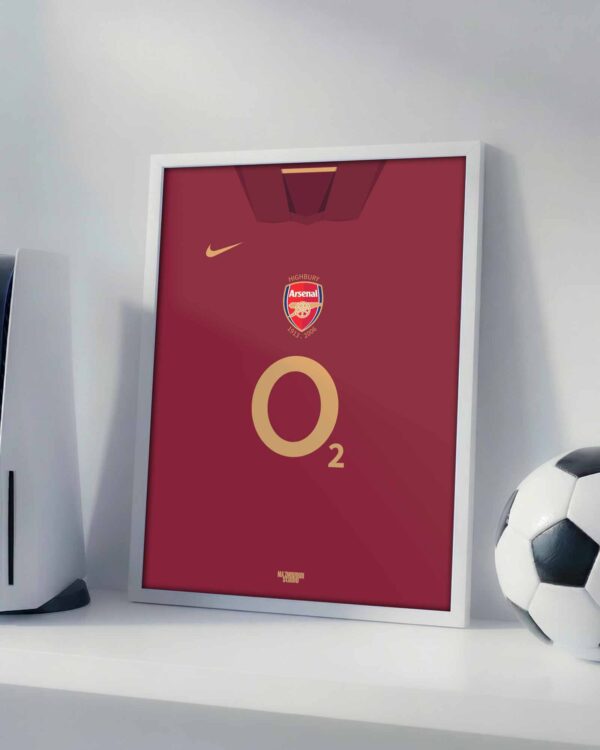 Arsenal Retro Kit - Framed Football Poster