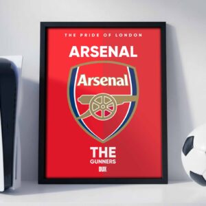 Arsenal FC Logo - Framed Football Poster