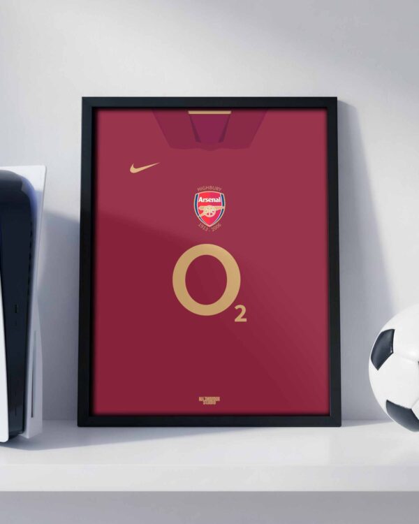 Arsenal Retro Kit - Framed Football Poster