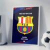 FC Barcelona Logo - Framed Football Poster