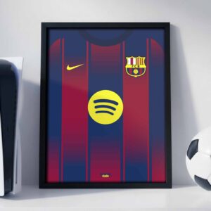 FC Barcelona Kit - Framed Football Poster