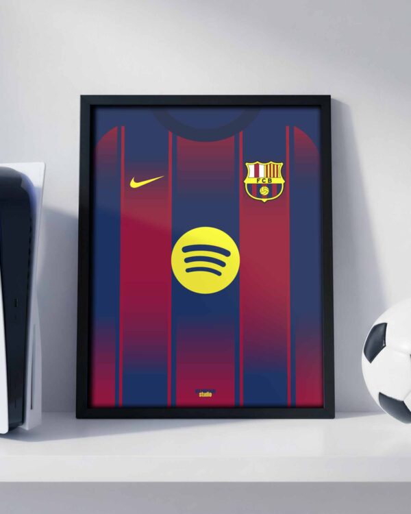FC Barcelona Kit - Framed Football Poster