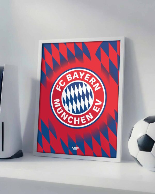 Bayern Munich Logo - Framed Football Poster