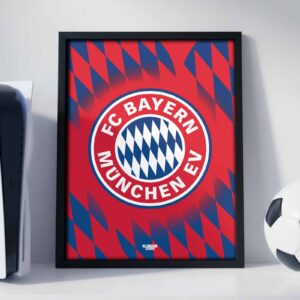Bayern Munich Logo - Framed Football Poster