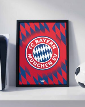 Bayern Munich Logo - Framed Football Poster
