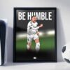 Kylian Mbappe (Be Humble) - Framed Football Poster